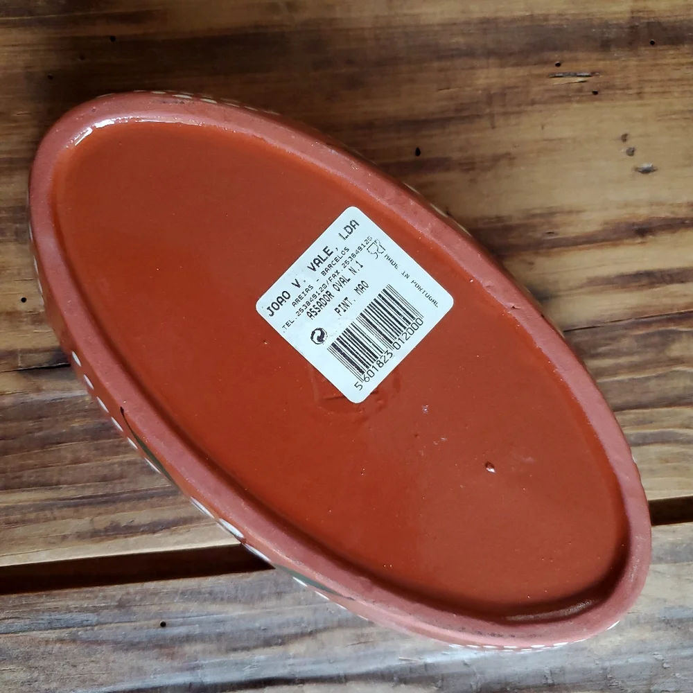 Portuguese Pottery Terracotta Clay Sausage Roaster